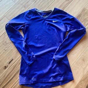 Nike Royal Blue Long Sleeve Athletic Top